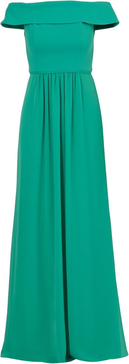 imageAdrianna Papell Womens Crepe Chiffon GownBotanic Green