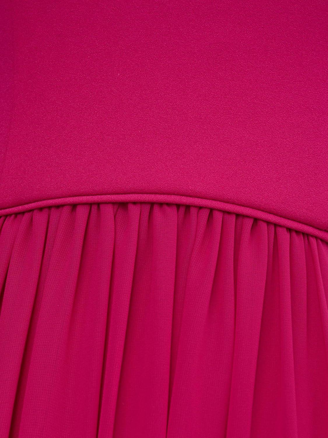 imageAdrianna Papell Womens Crepe Chiffon GownBright Magenta