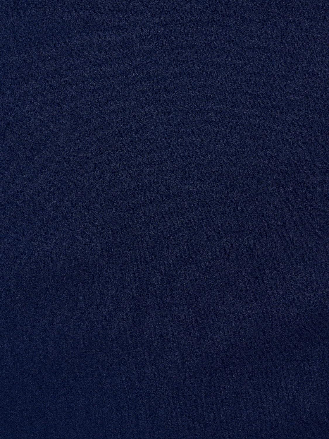 imageAdrianna Papell Womens Knit Crepe Pearl Midi DressNavy Sateen