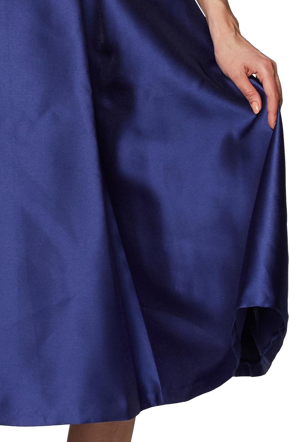 imageAdrianna Papell Womens Sleeveless Tea Length Dress Neptune 14