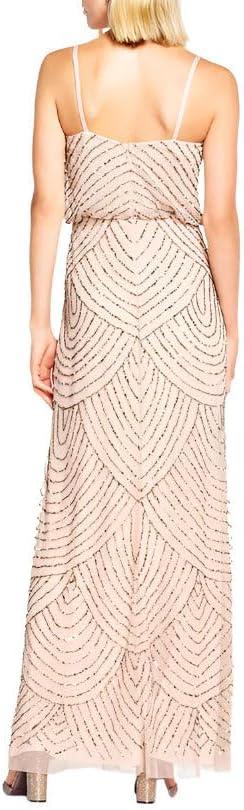 imageAdrianna Papell Womens Slvlss Blouson Beaded GwnCassis