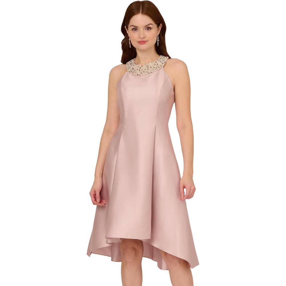 imageAdrianna Papell Womens Mikado Halter DressBellini