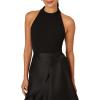 Adrianna Papell Crepe Combo Taffeta Dress