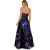 Adrianna Papell Strapless Floral Mikado Illusion Ballgown