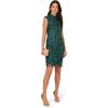 Adrianna Papell Womens Bead Cocktail Dress(Gem Green)
