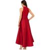 Adrianna Papell Womens Bead Taffeta Long Dress(Red)