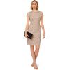 Adrianna Papell Women’s Beaded Cocktail Dress, Marble
