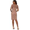 Adrianna Papell Women’s Beaded Cocktail Dress(Stone)