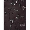 Adrianna Papell Women’s Beaded Floral Short Dress(Gunmetal)