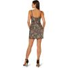 Adrianna Papell Womens Beaded Short Dress(Black Multi)