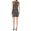 Adrianna Papell Womens Beaded Short Dress(Black/Mercury)