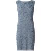 Adrianna Papell Womens Beaded Short Dress(Dusty Blue)