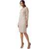 Adrianna Papell Womens Beaded Short Dress(Marble)