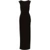 Adrianna Papell Womens Beaded Shoulder Gown(Black)