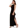 Adrianna Papell Womens Beaded Shoulder Gown(Black)