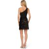 Adrianna Papell Womens Combo Fabric Mini Dress(Black)