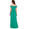 Adrianna Papell Womens Crepe Chiffon Gown(Botanic Green)