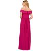 Adrianna Papell Womens Crepe Chiffon Gown(Bright Magenta)