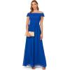 Adrianna Papell Womens Crepe Chiffon Gown(Violet Cobalt)