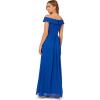 Adrianna Papell Womens Crepe Chiffon Gown(Violet Cobalt)