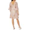 Adrianna Papell Women’s Embroidered Sequin Cocktail(Joyful Blush)