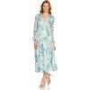 Adrianna Papell Womens Floral Chiffon Tiered Dress(Mint Multi)