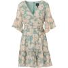 Adrianna Papell Womens Floral Chiffon Tiered Dress(Mint Smoke)