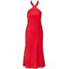 Adrianna Papell Women’s Foil Woven Midi Dress(Red)