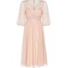 Adrianna Papell Women’s Glitter Tulle Dress(Mellow Blush)