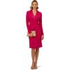 Adrianna Papell Womens Jersey Tuxedo Dress(Brilliant Rose)