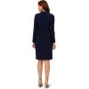 Adrianna Papell Womens Jersey Tuxedo Dress(Midnight)