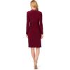 Adrianna Papell Womens Jersey Tuxedo Dress(Red Wine)