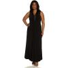 Adrianna Papell Women’s Jersey Tuxedo Gown(Black)
