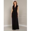 Adrianna Papell Women’s Jersey Tuxedo Gown(Black)