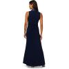 Adrianna Papell Women’s Jersey Tuxedo Gown(Midnight)