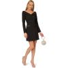Adrianna Papell Womens Knit Crepe Blazer Dress(Black)