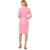 Adrianna Papell Womens Knit Crepe Pearl Midi Dress(Cherry Blossom)