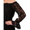 Adrianna Papell Womens Lace and Crepe Jumpsuit(Black)