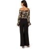 Adrianna Papell Womens Lace and Crepe Jumpsuit(Black/Gold)