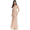 Adrianna Papell Women’s Long Beaded Dress(Blush)