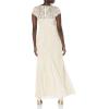 Adrianna Papell Women’s Long Beaded Dress(Ivory)