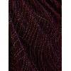 Adrianna Papell Womens Metallic Mesh Cascade GownSpecial Occasion Dress(Burgundy/Gold)