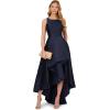 Adrianna Papell Women’s Mikado High Low Gown(Midnight)