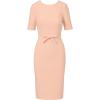Adrianna Papell Womens Mini Bow Front Sheath Dress(Blush)
