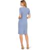 Adrianna Papell Womens Mini Bow Front Sheath Dress(French Blue)