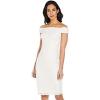 Adrianna Papell Women’s Off Shlder Crunchy Bead DRS(Ivory)