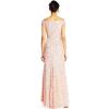Adrianna Papell Women’s Off The Shoulder Crunchy Bead Gown(Blush)