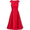 Adrianna Papell Womens Roll Neck Mikado Dress(Red)