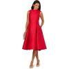 Adrianna Papell Womens Roll Neck Mikado Dress(Red)