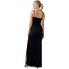 Adrianna Papell Womens Satin Crepe Gown(Dark Navy)